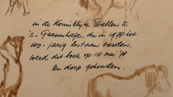 Book Het Brieschend Paard by Rien Poortvliet from 1978, Coffee table books, Paper, Brown (photo 5 of 15)