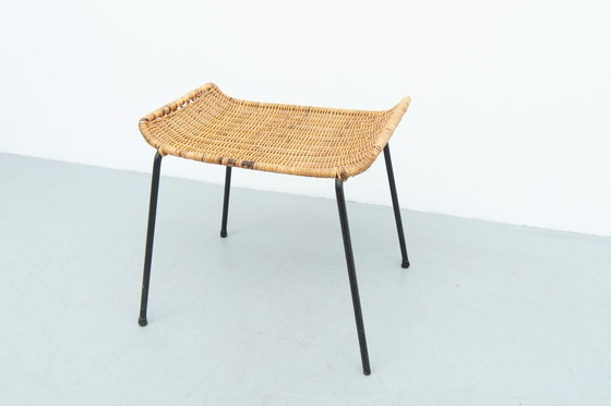 Image 1 of Rattan stool by Gian Franco Legler (1950s)