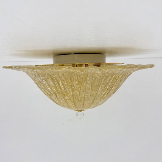 Image 1 of Plafonnier italien en verre de Murano, style années 1970