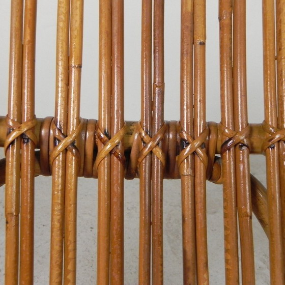 Image 1 of Silla Rohe Noordwolde de bambú y ratán, años 50