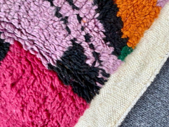 Image 1 of Authentic Azilal rug 250cmx150cm Berber Rug – Handcrafted Wool Area Rug for Living Room – Traditionally Rugs – Colored Area R