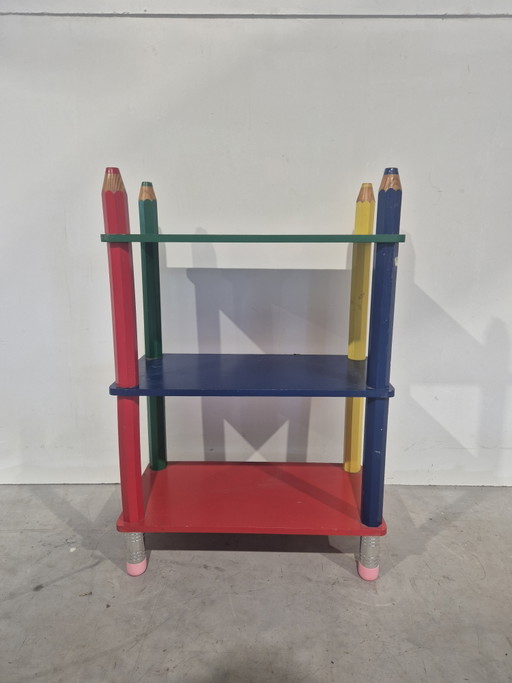 Vintage Steinschrank für Stifte und Bleistifte