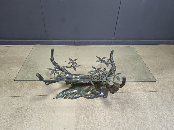 Image 1 of Table basse vintage bonsaï de Willy Daro, années 1970