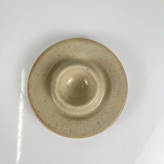Image 1 of Set de 6 coquetiers en céramique moucheté beige