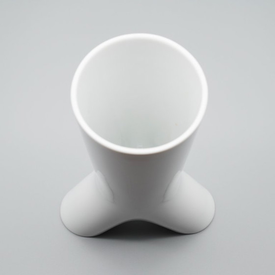 Image 1 of Rosenthal Studio Linie White Glossy Porcelain SPIRIT Vase Duo by Platt & Young