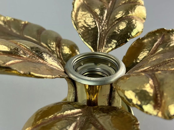 Image 1 of Lampada da parete anni &#39;60 e &#39;70 Willy Daro luci massicce in ottone