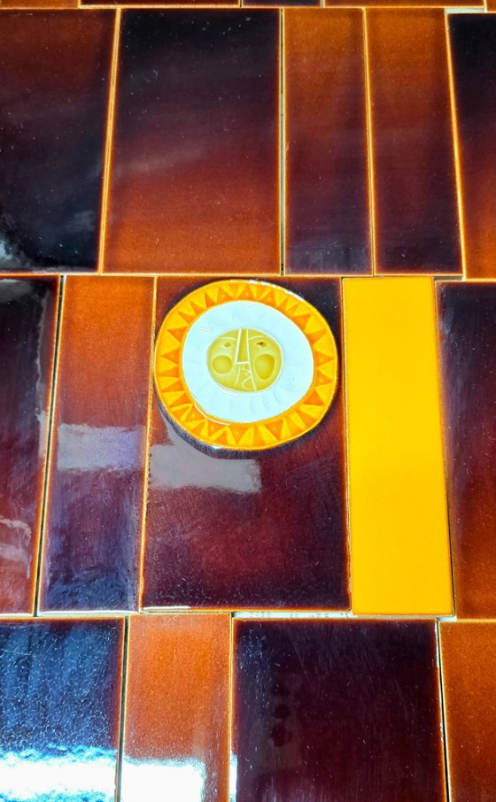 Image 1 of Roger Capron (1922–2006) – Set aus 112 glasierten Keramikfliesen – 1970