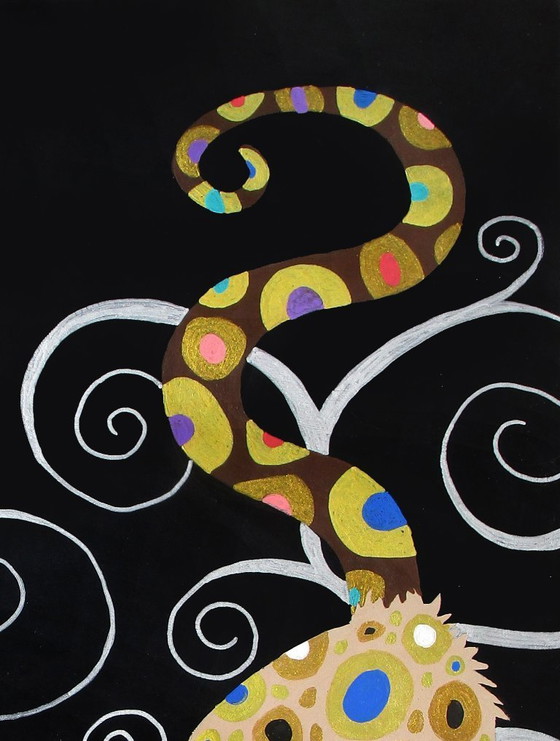 Image 1 of (El gato está) Caminando bajo el sol (dibujo a mano)