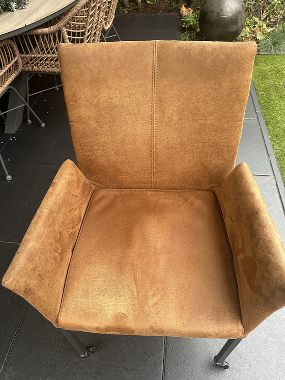 Image 1 of Sei lussuose sedie da pranzo color cognac