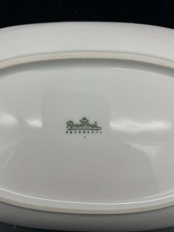 Rosenthal Form 2000, Ramo di fiori giapponese, Piatto da portata ovale 24 cm, Stoviglie, Porcellana, Bianco (foto 5 di 5)