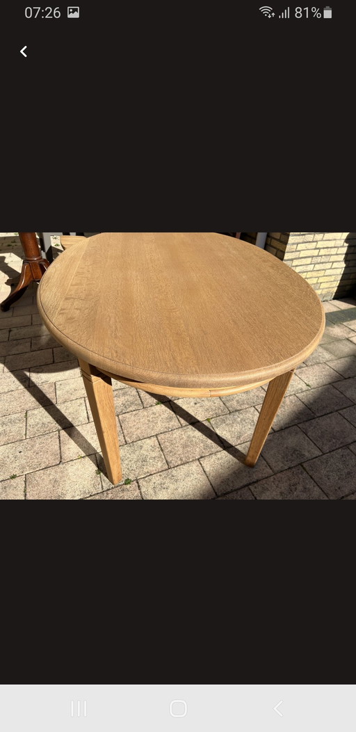 Bleached oak table