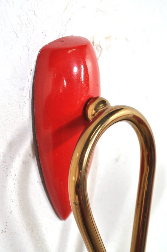 Image 1 of  Vintage messing Sputnik wandlamp, 1950s