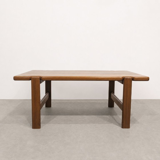 Image 1 of Table basse danoise en teck massif Niels Bach