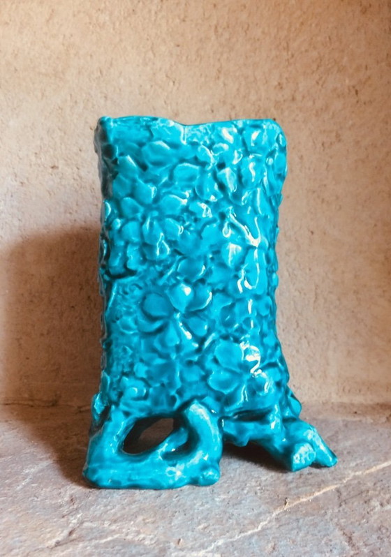 Image 1 of Vaso vintage in stile Art Nouveau di Lachenal con dettagli floreali