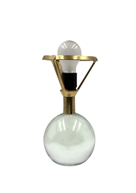 Image 1 of Lampada da tavolo in vetro di Murano, modello Budur, Roberto Pamio, Leucos, Italia, anni '70.