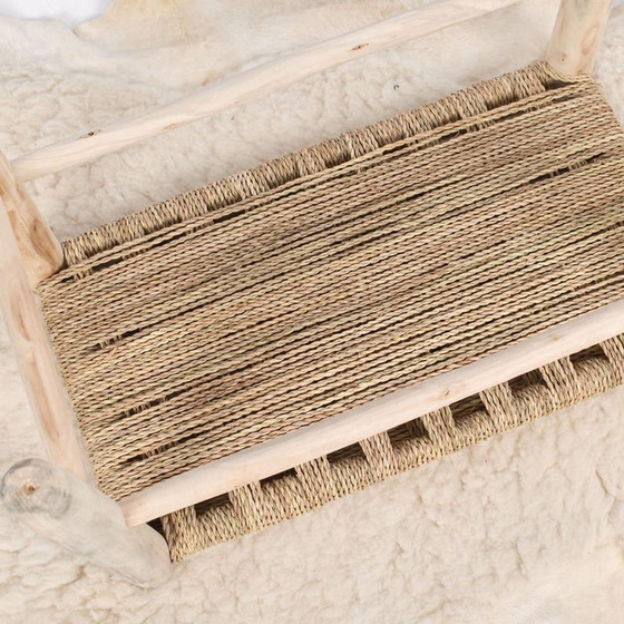 Handgemaakte bank – Bankjes, Rattan, Wood (photo 4 of 8)