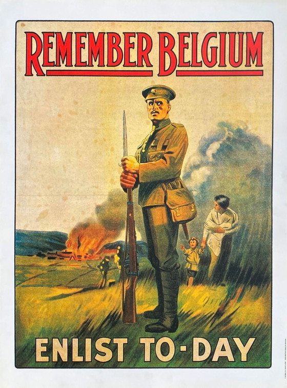 Image 1 of COLLECTIF - HISTORIAL DE LA GRANDE GUERRE Remember Belgium - Enlist to-day poste