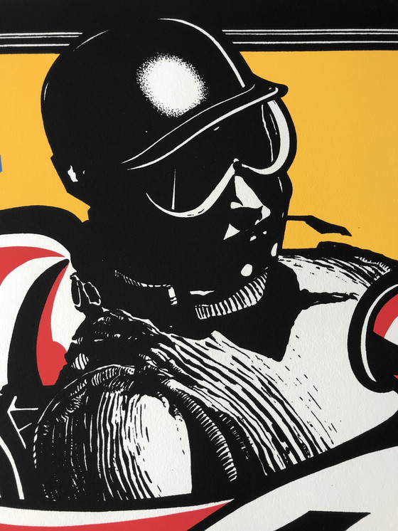 Image 1 of Zeefdruk Formule 1/F1 Juan Manuel Fangio