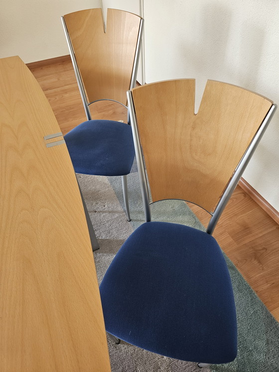 Image 1 of Tavolo da pranzo moderno con sedie