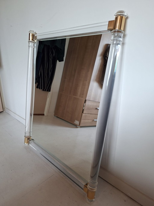 Espejo estilo Hollywood Regency – spiegels, Glass, Metal