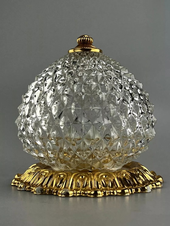 Image 1 of 60s 70s Wandlamp Plafondlamp Gaetano Sciolari voor Sciolari Messing Ontwerp 60s