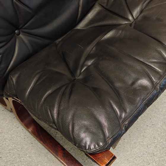 Poltrona Vintage Siesta Ingmar Relling Westnofa – Poltrone, Leather, Wood (photo 9 of 11)