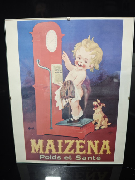 Affiche publicitaire Maïzena vintage 