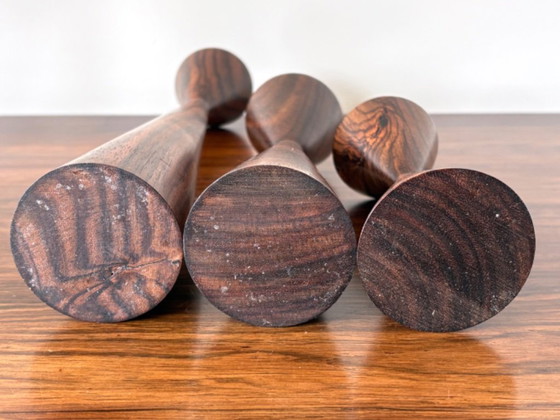 Image 1 of Candelieri in legno vintage di metà secolo, design danese anni '60/'70