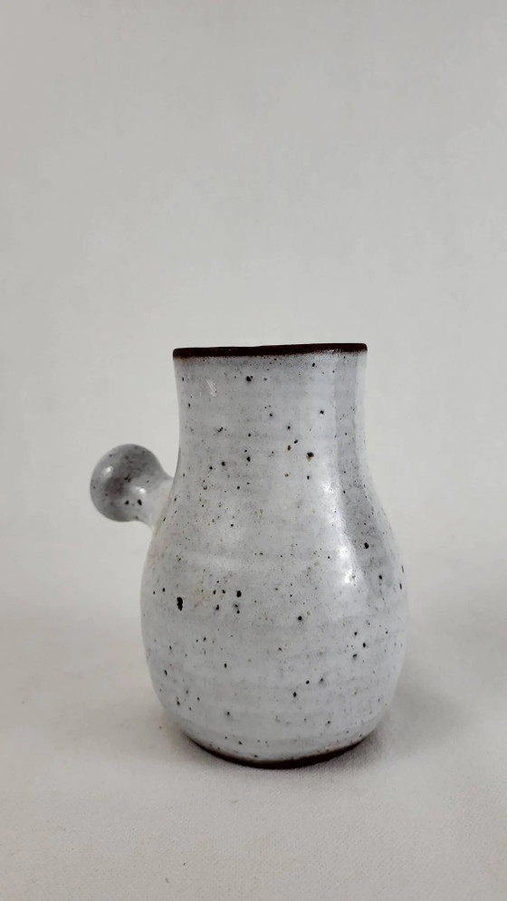 Ratilly Pierlot / Puisaye stoneware pouring pitcher – Glass & Decanter, Porcelain (photo 4 of 6)