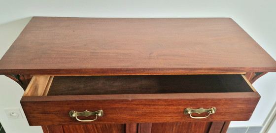 Image 1 of Mahoniehouten dressoir, gesigneerd Maple & Co - 19e eeuw