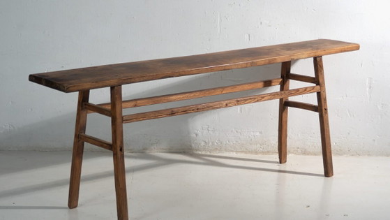 Antieke consoletafel van grenenhout – China, circa 1900 (photo 3 of 40)