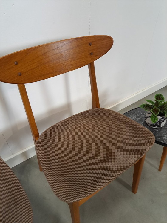 Image 1 of Set of 4 Deense teak Farstrup Møbler Model 210 eetkamerstoelen, dining chairs