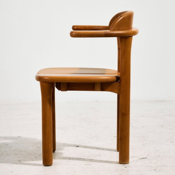 Image 1 of MK10590 Set da pranzo in legno di ontano di Erwin Berghammer per Team 7, Set di 7