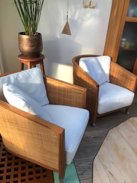 2 x Flexform Mozart fauteuils