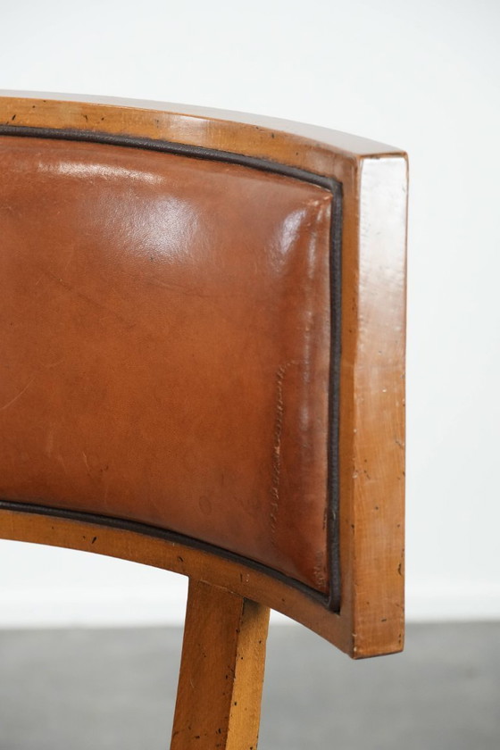 Image 1 of 2 x Vintage design cocktail chair/armchair made of sheepskin