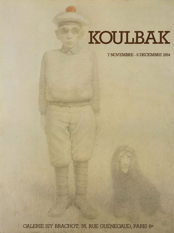 Image 1 of Victor KOULBAK Expo 84 – Plakat der Galerie Isy Brachot 1984