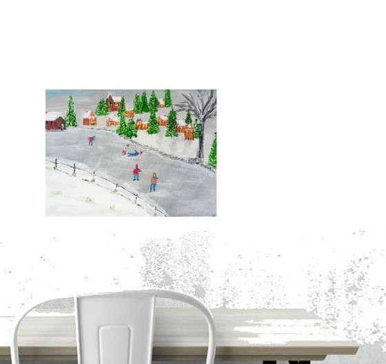 Image 1 of Winter schilderij