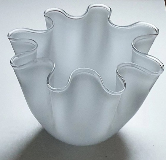 Image 1 of 2 large pendant lamps - Murano glass - model Fazeletto