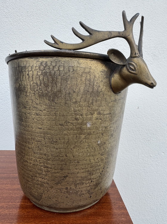 Image 1 of Antique champagne seal with stag heads