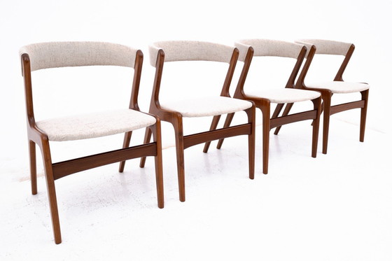 Image 1 of Juego de cuatro sillas danesas modelo 68 ( Fuego ) producidas por Anderstrup Mobelfabrik en los años 60.
