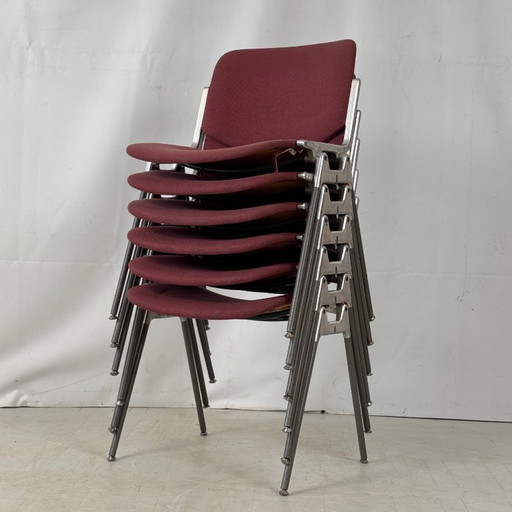 Set of 6 Castelli Chairs by Giancarlo Piretti, Italy, 1980s