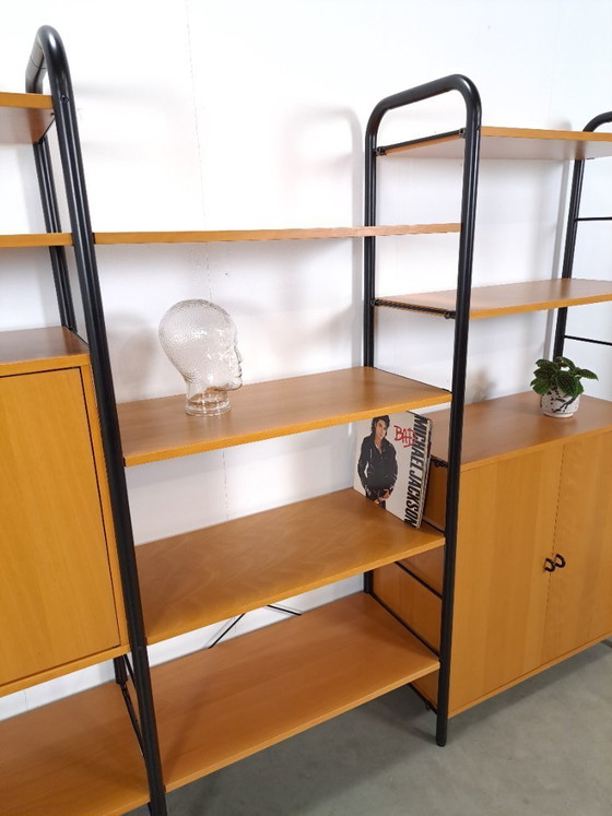 Image 1 of Ikea modular wall system Niklas with cabinets and shelves vintage