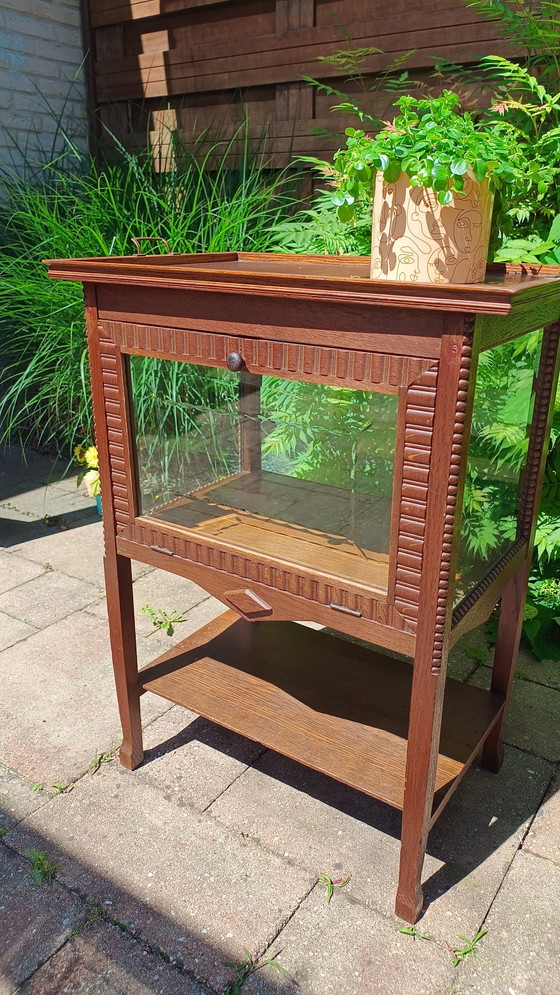 Image 1 of Mobiletto da tè Art Déco della scuola di Amsterdam