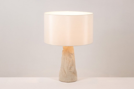 Image 1 of Lampada in pietra intagliata, anni '70
