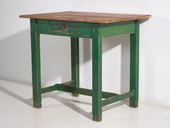Antiker grüner Holztisch (ca. 1920) – Esstische (photo 38 of 40)