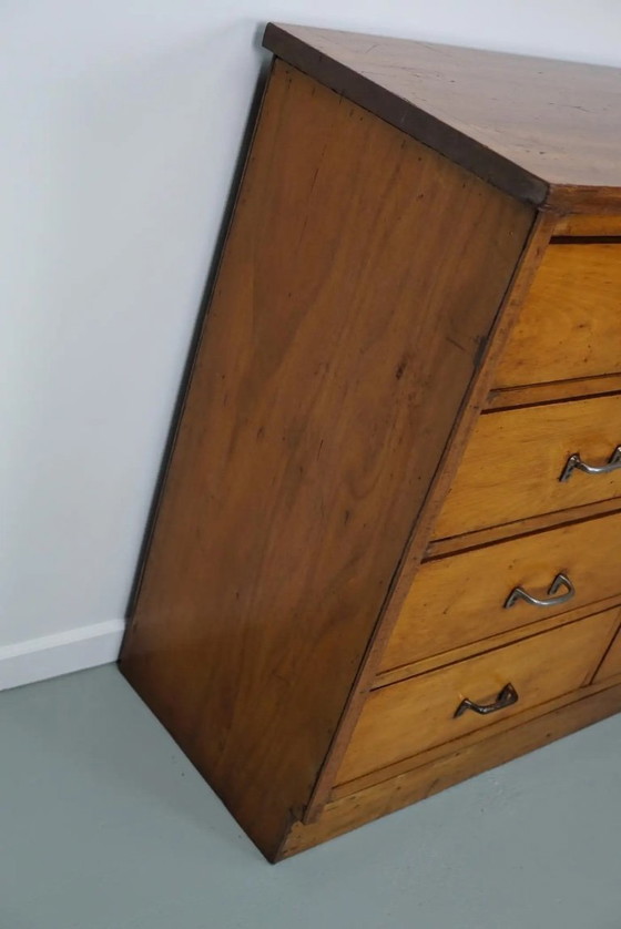 Image 1 of Botiquín industrial holandés de haya, mediados del siglo XX