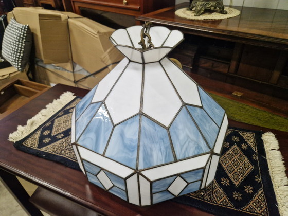 Image 1 of Lampada a sospensione in stile Tiffany