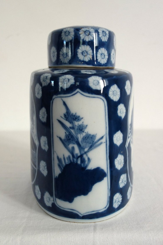 Image 1 of Gran caja de té de inspiración asiática de los años 60