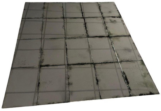 Image 1 of Set: 32 Handverzilverde en Antiek Spiegeltegels Set