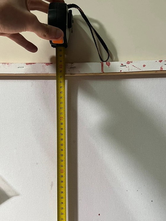 Image 1 of Lienzo de pintura acrílica abstracta contemporánea - 80x65cm